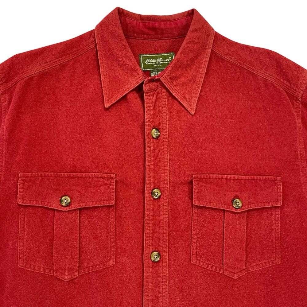 VTG 90s Eddie Bauer Chamois Flannel Shirt Mens Oversized Medium See Measurements